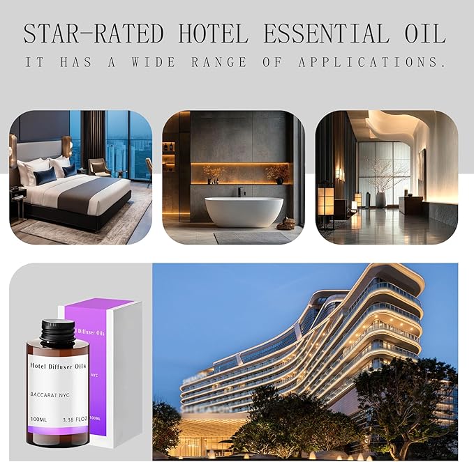 Hotel Diffuser Oil No. 1023 Inspired by The Baccarat Hotel Scent - Fragrance Oil for Ultrasonic and Waterless Diffusers and Crafting
