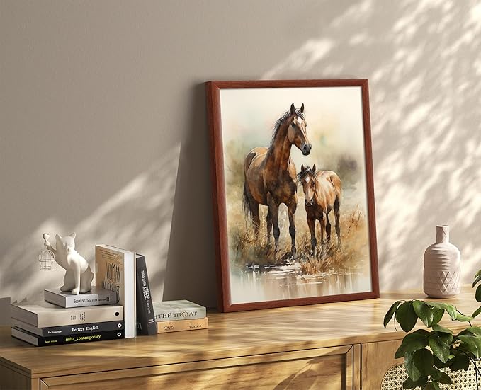 Art Shoppe Framed Print Wall Art, Vintage Wall Décor for Living Room, Bedroom, Office, High-Resolution Image on Premium Art Paper, 3/4" Frame with Plexiglass Front, Ready to Hang, 17"x21"