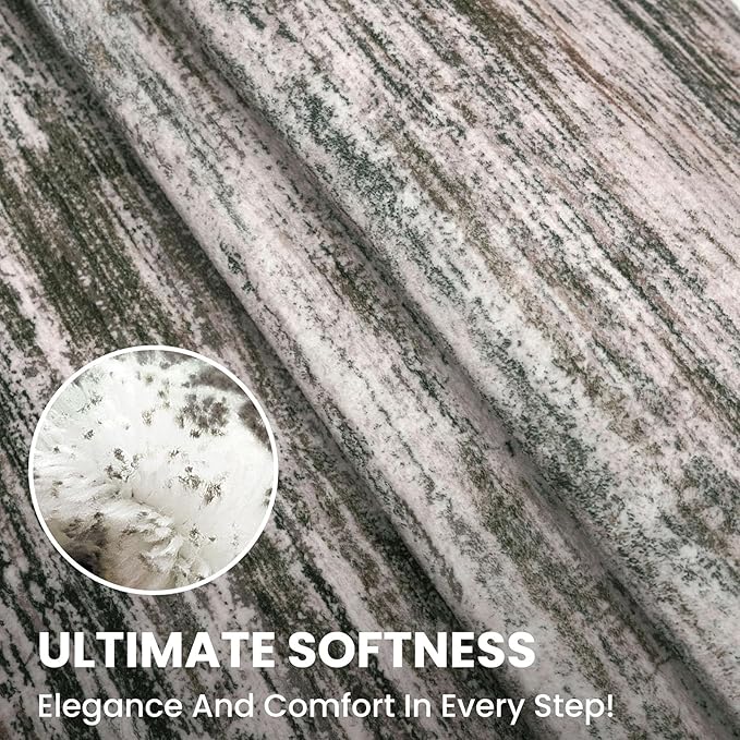 2x6 Modern Abstract Runner Rug for Hallways, Brown Green Black White Super Soft Hallway Decor Kitchen Rugs with Non-Slip, Non-Shedding Washable Rug for Entryway Bedroom Indoor