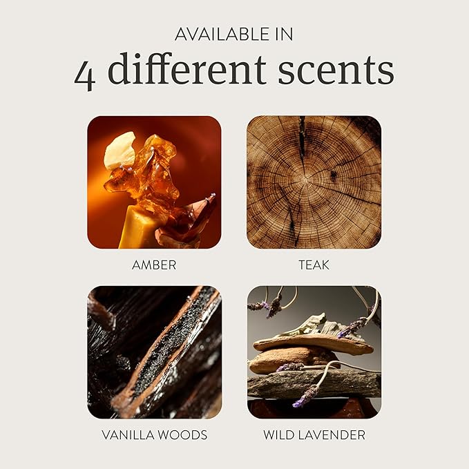 Drift Amber Scented Candle - Home Decor - Fragrance Oil Candle - 60 Day Burn Time - 10.5 oz