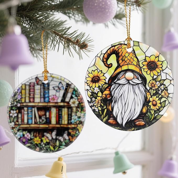 Charming Gnome Christmas Ornaments: Christmas Tree Ornaments & Holiday Decor – Perfect Holiday Presents & Gift Ideas for Friends, Coworker, Family, Gnome Lover, and Gardener