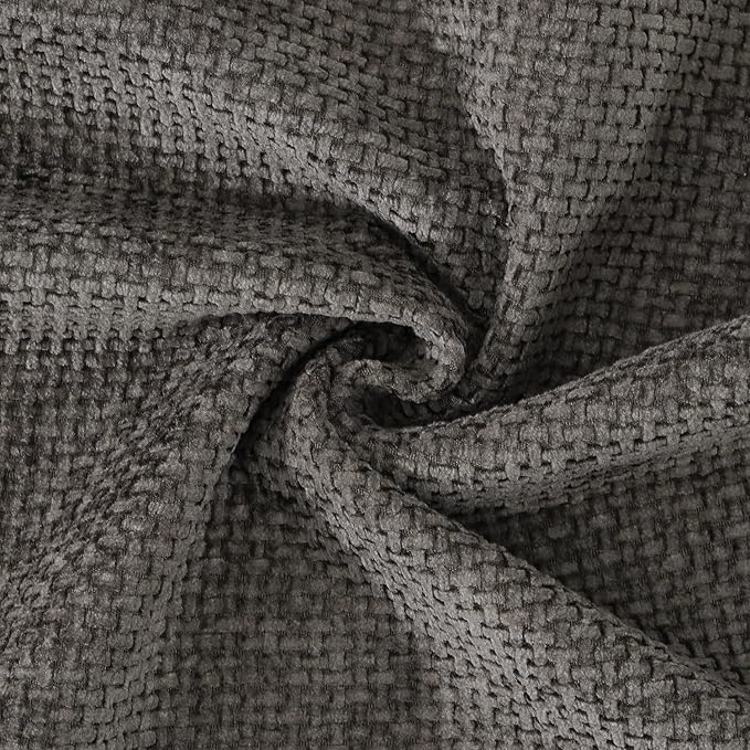 MADIZZ Chenille Velvet Throw Pillow Covers with Flange Set of 2 Super Soft Boho Textured Pillow Covers Decorative Throw Pillowcases Modern Farmhouse Home Decor for Sofa Bedroom Dark Taupe 12x20 Inch