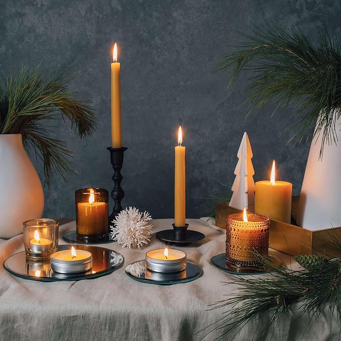Bluecorn Aromática Scented Candle Sample Set, 7 Clean Burn Coconut Wax Tins, Mountain Lilac, White Lily, Paloma, The Woodsy, Artemisa, La Mesa & Arroyo, Small Candles for Home Decor & Gifts, 2.75 Oz