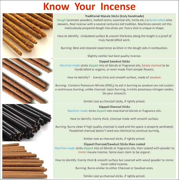 Vanilla Incense Sticks - Traditional Handcrafted Masala Incense - 40 to 50 Sticks Approx.