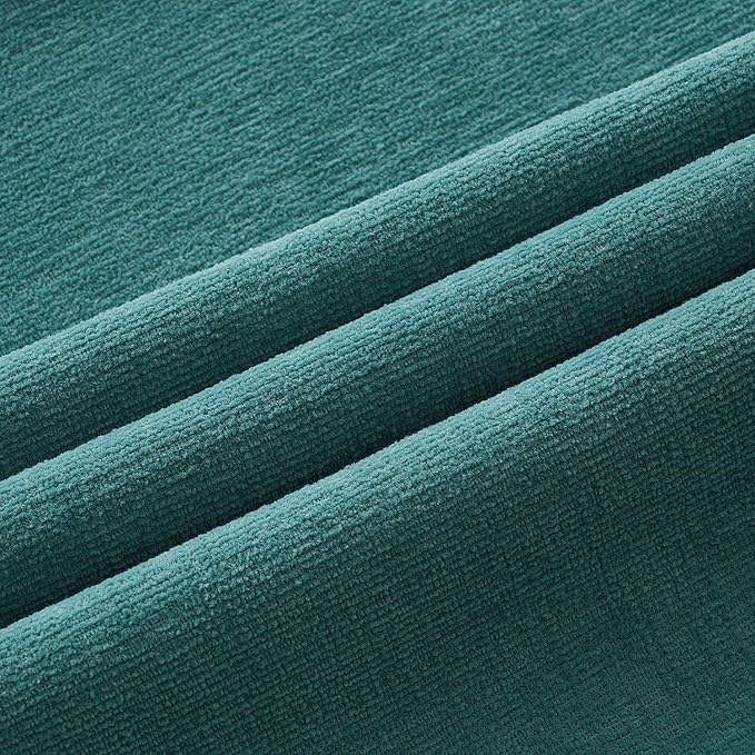 MIULEE Teal Couch Pillow Covers 22x22 Inch, Set of 2 Soft Chenille Decorative Euro Throw Pillow Covers Farmhouse for Sofa Living Room Bed