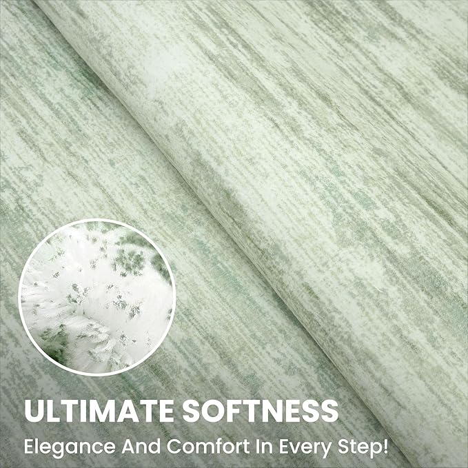2x6 Modern Abstract Runner Rug for Hallways, Lime Green Super Soft Hallway Decor Kitchen Rugs with Non-Slip, Non-Shedding Washable Rug for Entryway Bedroom Indoor