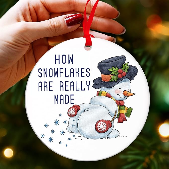 Snowman Ornaments for Christmas Tree - Great Ornaments for Kids, Unique Gifts for Holiday, Ideal Snowman Gifts for Holiday Decor, Perfect Addition for Christmas Collection