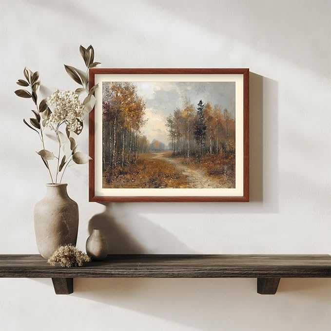 Art Shoppe Framed Print Wall Art, Vintage Wall Décor for Living Room, Bedroom, Office, High-Resolution Image on Premium Art Paper, 3/4" Frame with Plexiglass Front, Ready to Hang, 17"x21"