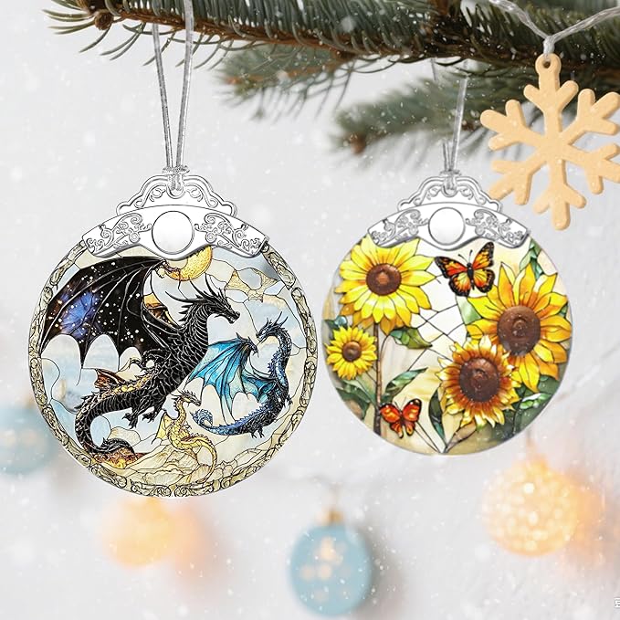 Dragon Christmas Decorations, Christmas Ornaments for Tree, Holiday Ornaments, Gift for Dragon, Holiday Presents, Gift Ideas & Xmas Gifts