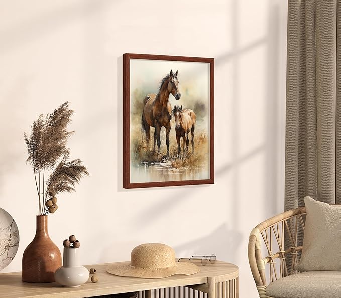 Art Shoppe Framed Print Wall Art, Vintage Wall Décor for Living Room, Bedroom, Office, High-Resolution Image on Premium Art Paper, 3/4" Frame with Plexiglass Front, Ready to Hang, 17"x21"