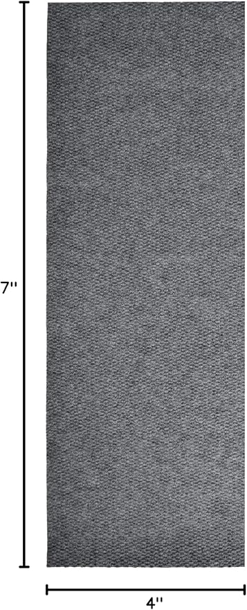 iCustomRug Mudroom Mat – 4x7ft Grey, Indoor/Outdoor, Non-Slip Rubber Backing, Low-Profile All-Weather Carpet, Non-Shedding & Easy Care, Entryway Mat Ideal for High Traffic Areas