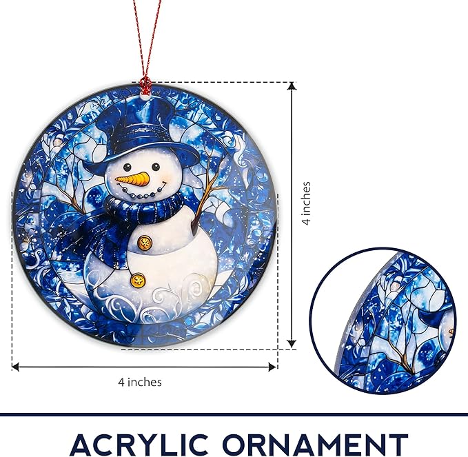 Snowman Christmas Ornaments 2025, Cute Snow Man Christmas Decoration, Tree Decorations Hanging Ornament, Snow Man Decor, Christmas Ornaments Home Decor, Unique Snowman Gifts for Women Men