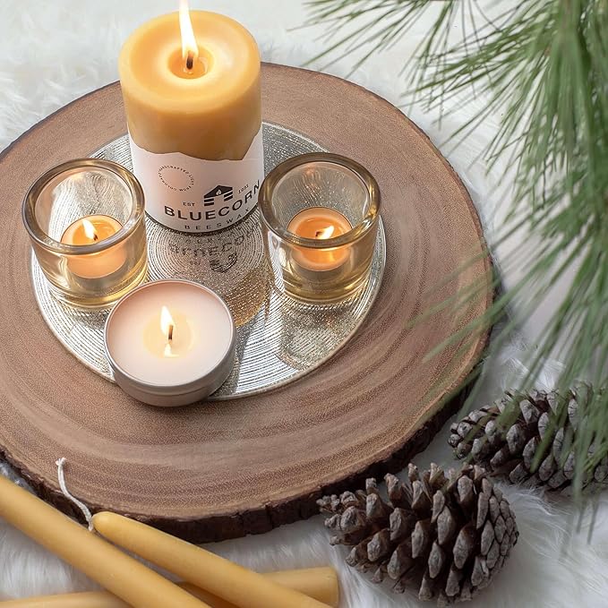 Bluecorn Aromática Scented Candle Sample Set, 7 Clean Burn Coconut Wax Tins, Mountain Lilac, White Lily, Paloma, The Woodsy, Artemisa, La Mesa & Arroyo, Small Candles for Home Decor & Gifts, 2.75 Oz