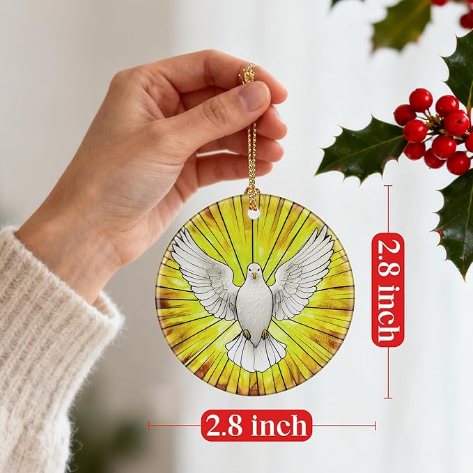 Dove Ornament – Christmas Ornament, Christmas Tree Decor, & Religious Home Decor | Dove Lover Gift, Christian Gifts for Women