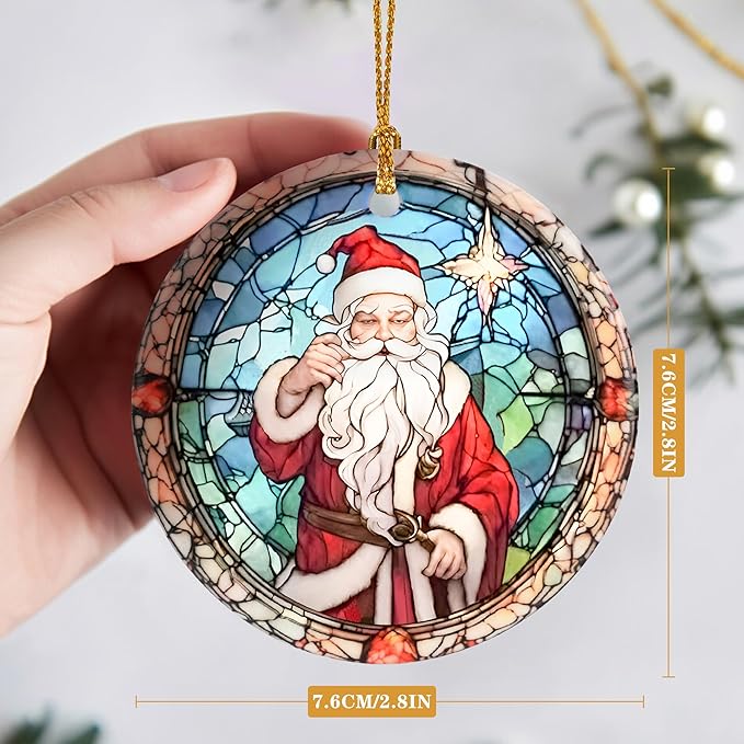 Touber Christmas Ornament, Santa Claus Christmas Decoration, Christmas Tree Ornaments, Holiday Decor, Christmas Keepsake, Santa Claus Lover Gifts
