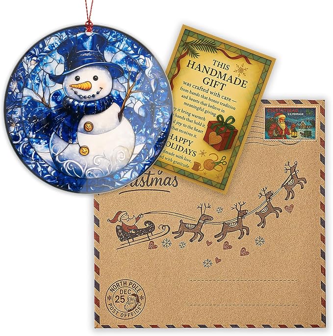 Snowman Christmas Ornaments 2025, Cute Snow Man Christmas Decoration, Tree Decorations Hanging Ornament, Snow Man Decor, Christmas Ornaments Home Decor, Unique Snowman Gifts for Women Men