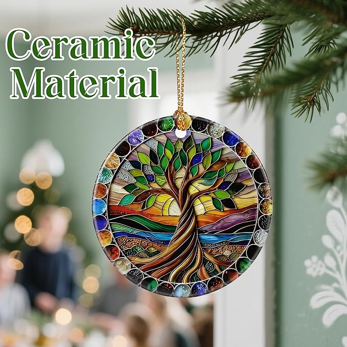 Tree of Life Ornament – Christmas Ornament, Christmas Tree Decor & Perfect Holiday Decoration | Tree of Life Gift, Housewarming Gift, Gifts for Women, Gifts for Mom