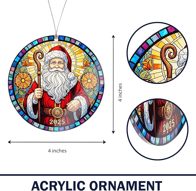 Santa Ornaments for Christmas Tree, Santa Ornaments, Christmas Ornaments 2025, Funny Santa Claus Themed Decor, Classic Vintage Style, Classic for Home Display