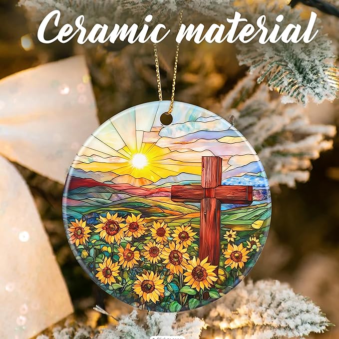 Christmas Ornaments: Christmas Tree Ornaments, Easter Faith Cross Home Decor, Stocking Stuffers, Gift Ideas, Xmas Gift, Christian Gifts & Cross Gifts for Religious