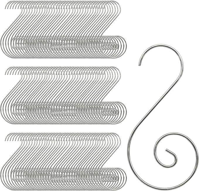 Christmas Ornaments Hooks Christmas Tree Hanger Great for Christmastree Decoration - 120 / Silver