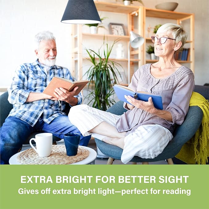 Sigalux A19 LED Light Bulbs 100 Watt Equivalent, Daylight 5000K Standard Light Bulbs,Non-Dimmable 13W Energy Efficient White Light Bulbs with E26 Medium Base,1500LM,UL Listed,12 Packs