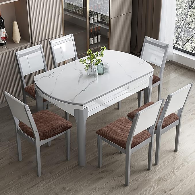 Genina Waterproof Seat Covers for Dining Room Chairs Covers Dining Chair seat Covers Kitchen Chair Covers slipcovers (Chocolate, 2 Pcs)