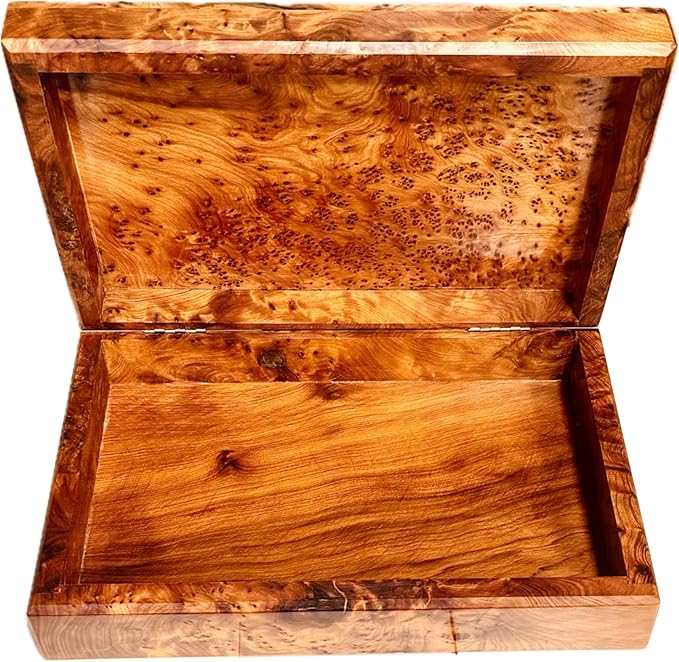 Hand Carved Wooden Multipurpose Keepsake Jewelry Decorative Art Box Storage Organizer (Large wood Box,Antique)(X-Large 2)
