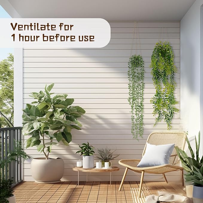 2PCS Artificial Hanging Trailing Plants Potted,Realistic Faux Small Hanging Plants for Bedroom Living Room Home Office Table Decor Indoor Outdoor