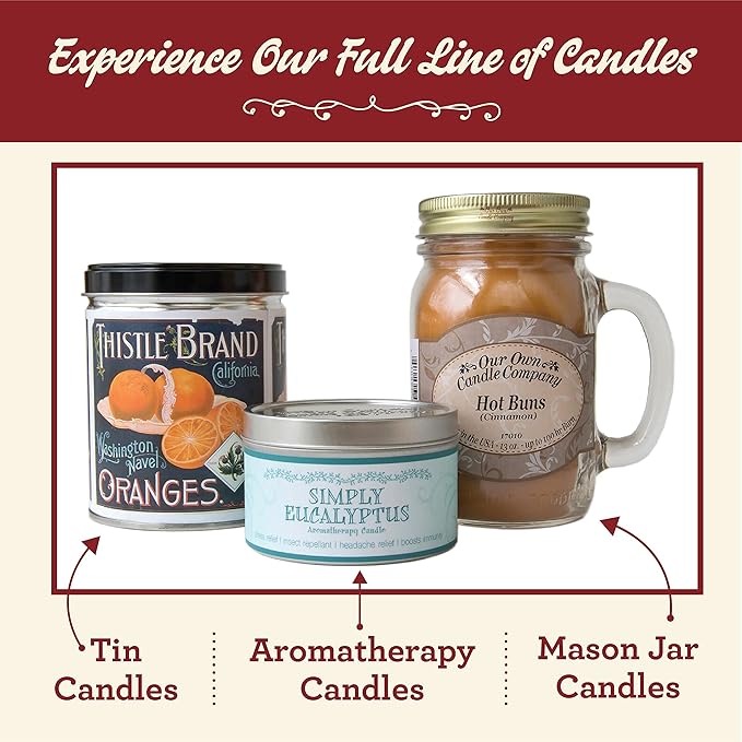 Our Own Candle Company, Banana Nut Bread Scented Mason Jar Candle, 100 Hour Burn Time - 13 Ounces