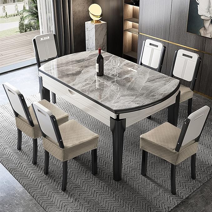 Genina Waterproof Seat Covers for Chairs Seat Covers for Dining Room Chair Slipcovers Kitchen Chair Covers Dining Chair Covers