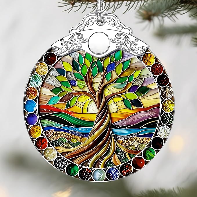 Tree of Life Christmas Ornaments: Christmas Tree Ornaments, Holiday Decor, Stocking Stuffers, Gift Ideas, Xmas Gifts & Gifts for Women, Friends, Nature Lovers, Festive Decor Lovers