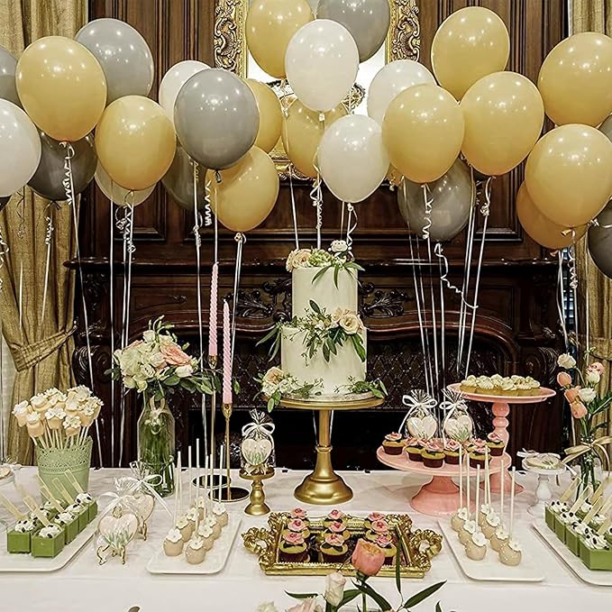 PartyWoo Tan Balloons 85pcs Different Sizes of 18 12 10 5 Inch Light Brown Neutral Boho Coffee Balloon Arch Kit Garland for Wedding Baby Shower Safari Woodland Birthday Party Decorations Brown-F19