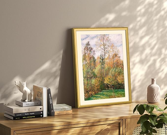 Art Shoppe Framed Print Wall Art, Vintage Wall Décor for Living Room, Bedroom, Office, High-Resolution Image on Premium Art Paper, 3/4" Frame with Plexiglass Front, Ready to Hang, 17"x21"