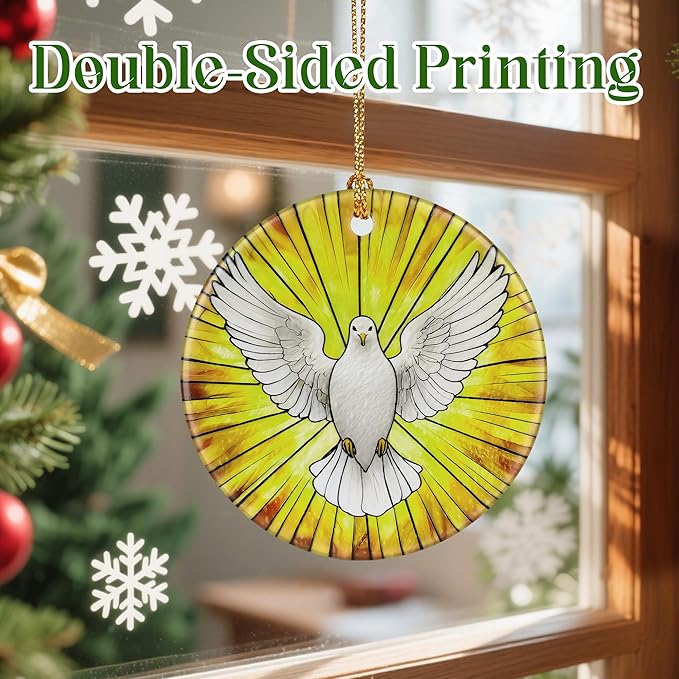 Dove Ornament – Christmas Ornament, Christmas Tree Decor, & Religious Home Decor | Dove Lover Gift, Christian Gifts for Women