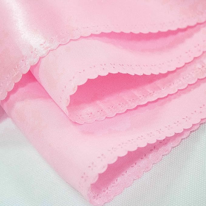 15 Pack Pink Table Runners, Satin Table Runner 12x108 Inches Long, Silk and Smooth Fabric Table Runner for Wedding, Parties, Banquets, Events Decoration