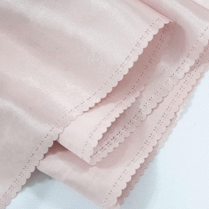 6 Pack Rose Gold Table Runners, Satin Table Runner 12x108 Inches Long, Silk and Smooth Fabric Table Runner for Wedding, Parties, Banquets Decoration