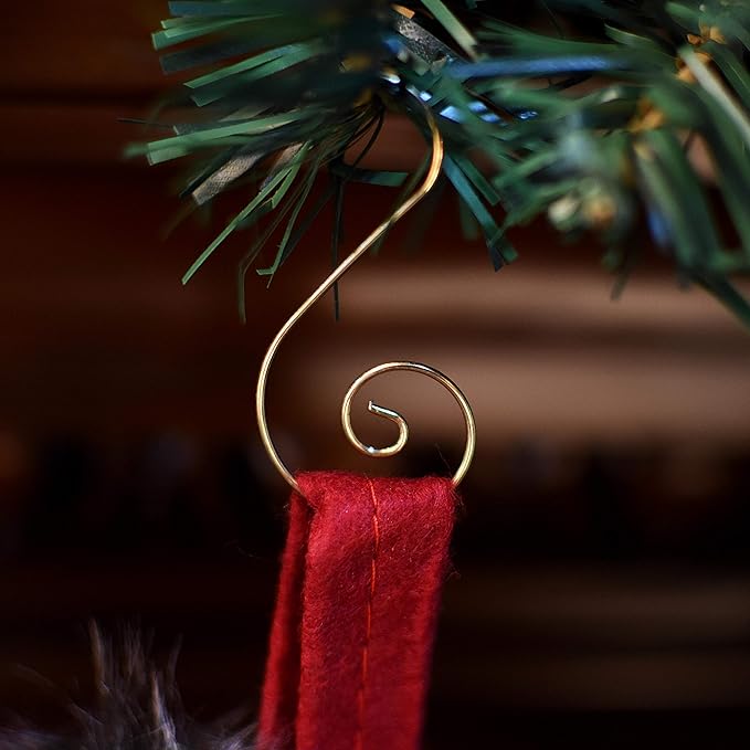 Christmas Ornaments Hooks - Great for Tree Decoration - 300 / Gold