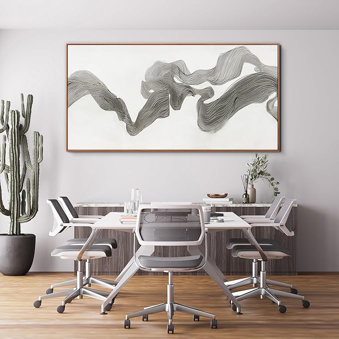 Abstract Wall Art Decor Large Wall Art for Living Room Abstrcat Canvas Art Wall Decor Modern Framed Wall Art Prints Abstrcat Art Artwork for Walls Decorations Bedroom Office Decor 29" X 58"