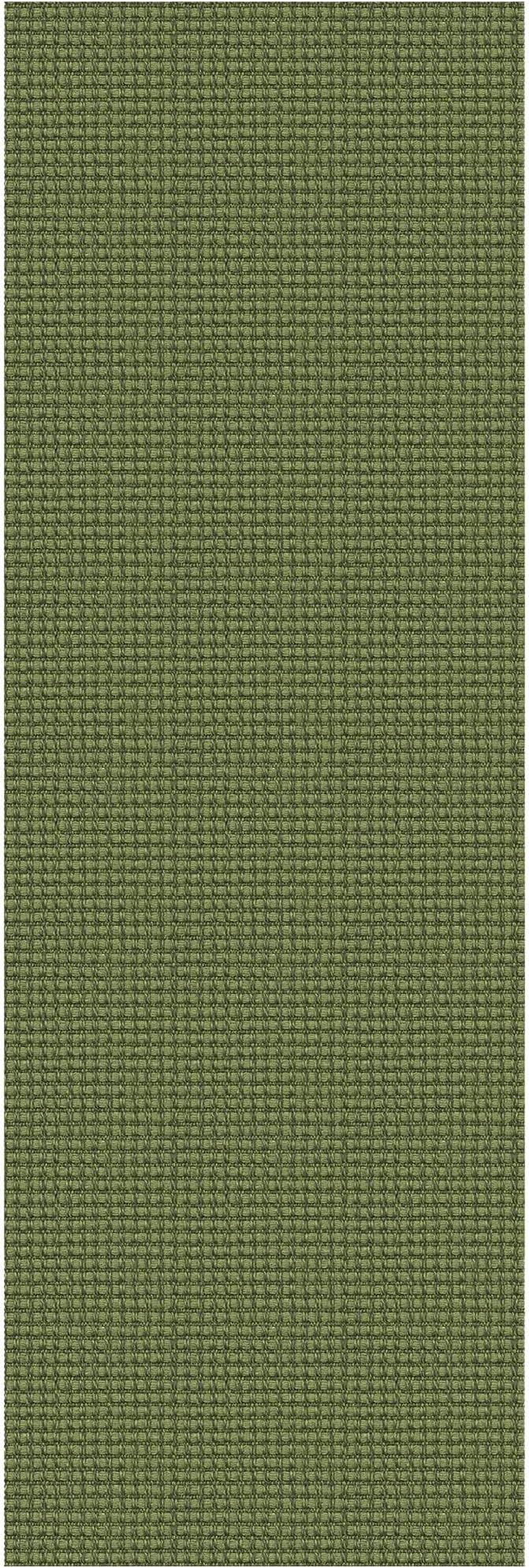 Braided Runner Rug 2x6 Ft Washable Runners for Hallways Non Slip Rubber Backed Kitchen Runners Cotton Entryway Runner Indoor, Woven Floor Carpet for Hall Kitchen Bedroom, Green