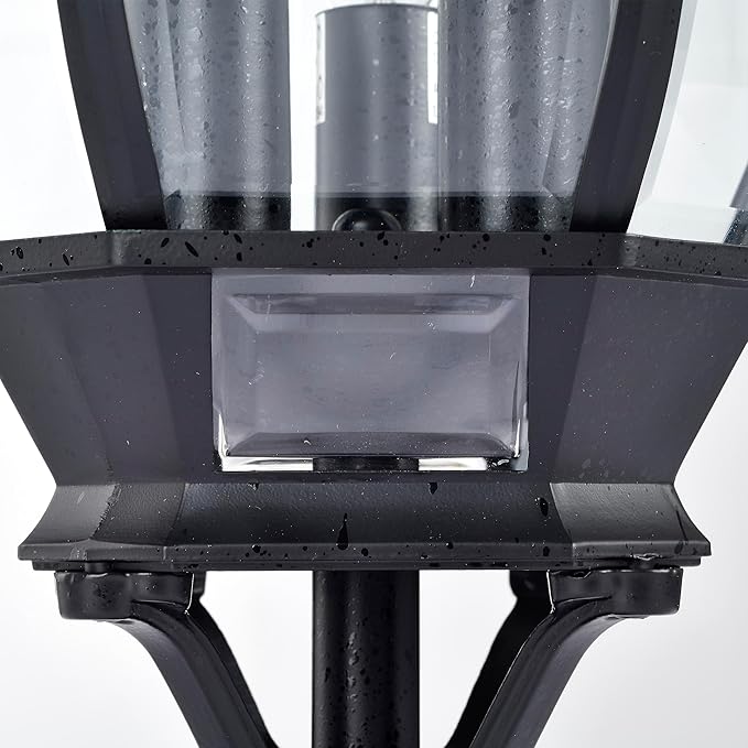 Nuvo 3 Light - 21 in. Post Lantern - Clear Beveled Glass