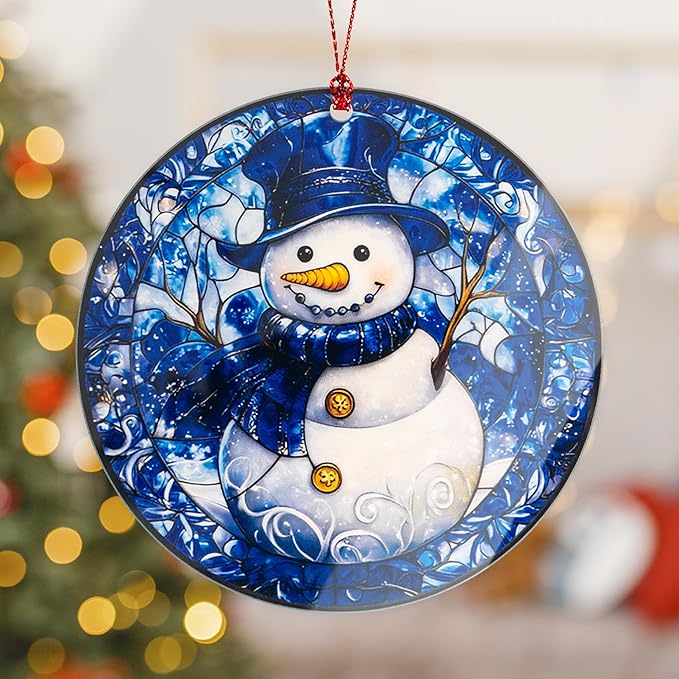 Snowman Christmas Ornaments 2025, Cute Snow Man Christmas Decoration, Tree Decorations Hanging Ornament, Snow Man Decor, Christmas Ornaments Home Decor, Unique Snowman Gifts for Women Men