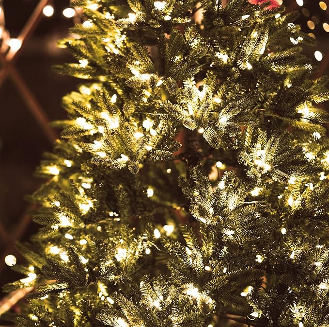 MASHANG Battery Operated Christmas Lights, 2 Pack 50 LED Mini String Lights, Waterproof Xmas Tree Lights with 8 Lighting Modes, Garden Party Wedding Christmas Indoor Outdoor Decor (Warm White