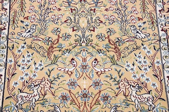 Unique Loom Narenj Collection Area Rug - Bristol (3' x 13' 1" Runner, Beige/ Blue)