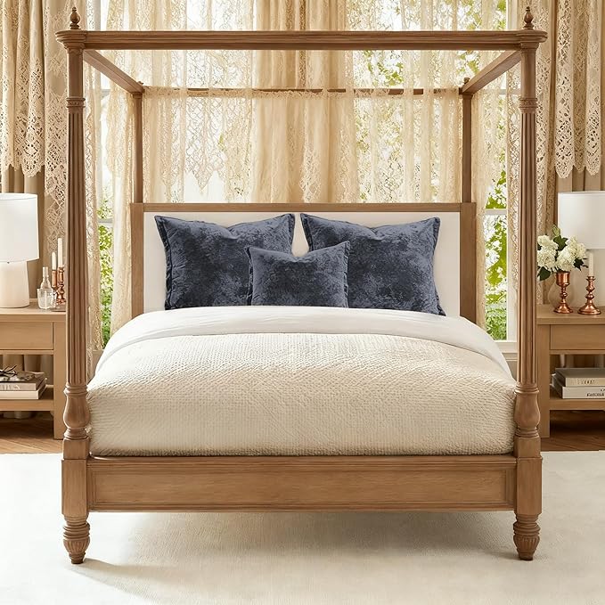 20x20 Throw Pillow Covers Set of 2 Velevt Square Cushion Cover Decorative Solid Pillowcases for Sofa Bed Chair Decor,Blue Gray