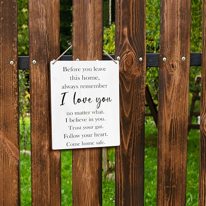 Before You Leave This Home Sign House Decor, LoveDecor, I Love You Sign, LoveWall Decor, Inspirational WallDecor, Entryway Wall Decors, Motivational Wall Decors