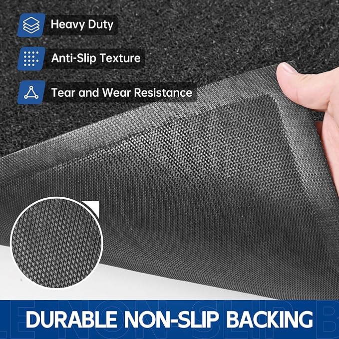 Sturdy Front Door Mat, 72" x 36" Heavy Duty Indoor Outdoor Doormat for Entryway, Fade Resistant, Waterproof Low Profile Entry Mat, Non Slip Welcome Mat for Outside Entrance, Patio, Home