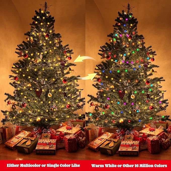 Smart Star Christmas Lights Indoor, 16.4 FT 40 LED USB Star Lights String, App & Remote Control, Timer Music Sync, Star String Lights for Bedroom