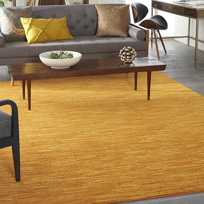 Nourison Home Essentials Indoor/Outdoor Sunburst 10' x 14' Area Rug, Easy Cleaning, Non Shedding, Bed Room, Living Room, Dining Room, Backyard, Deck, Patio (10x14)