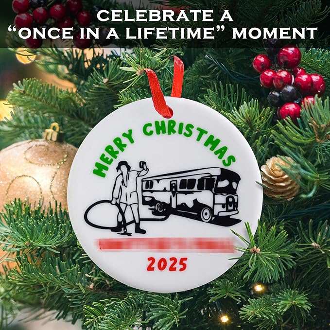 Merry Christmas Shitters Full Ornament 3 Inch, Xmas Vacation Ornament, Xmas Vacation Christmas Ornament, Holiday Christmas Decor, Cousin Eddie Holiday Tree Decor