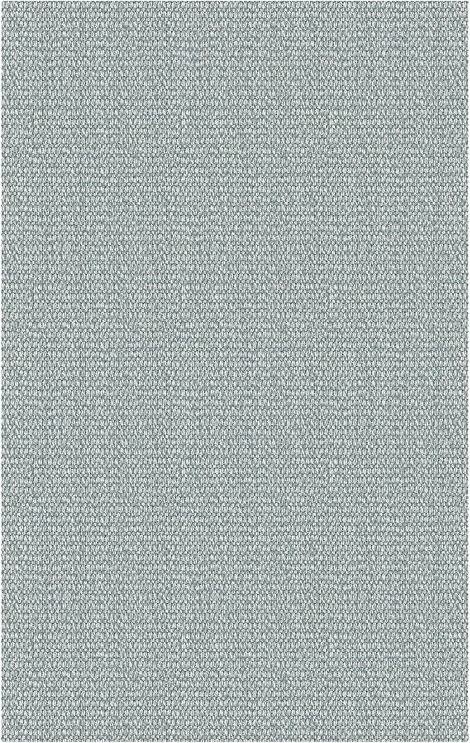 EARTHALL Small Area Rug 2x3 Ft Washable Rugs for Entryway Non Slip Braided Throw Rugs Door Mat Indoor Outdoor Entrance Cotton Woven Carpet for Kitchen Foyer Front Door, Turquoise/Gray